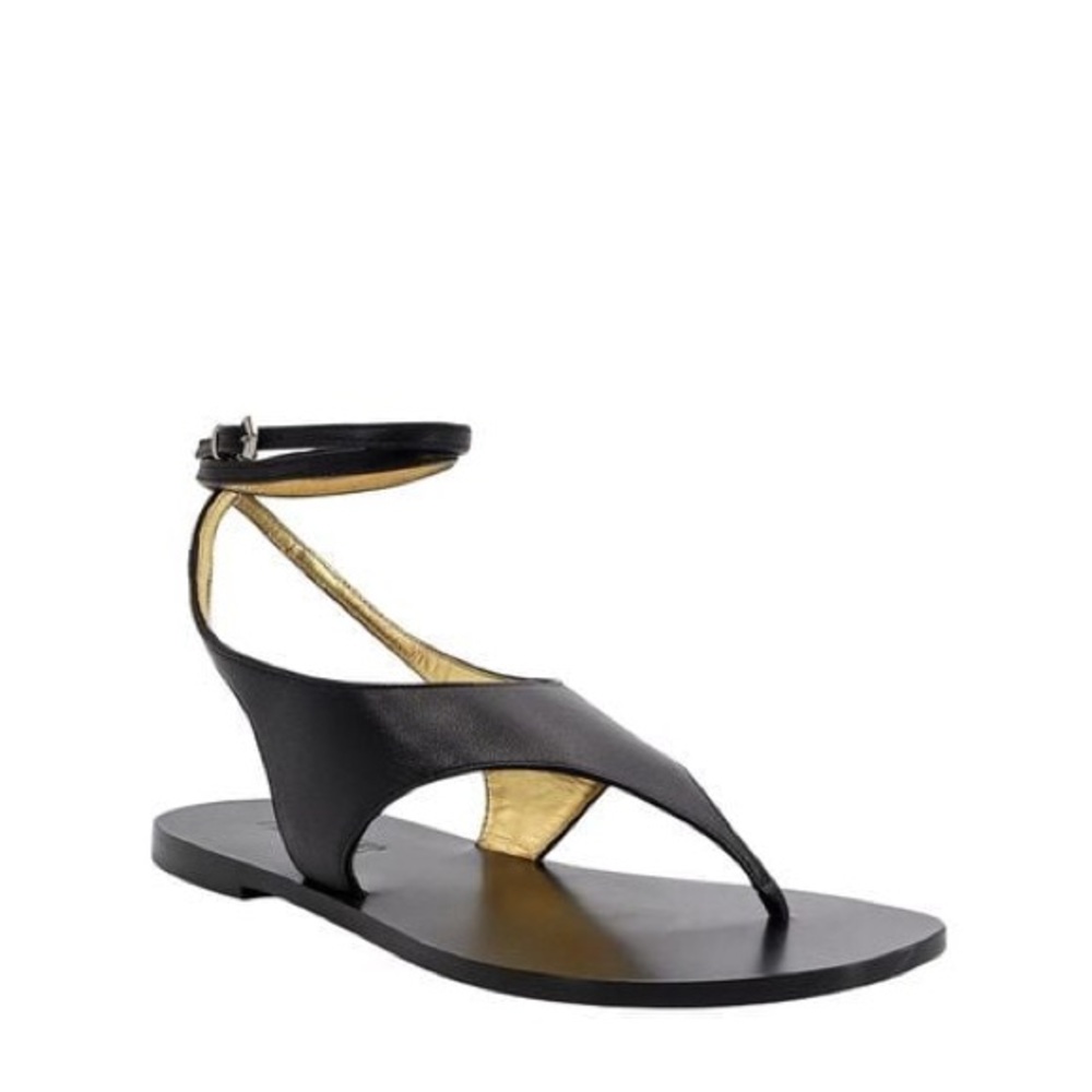 NWT Paris Texas Almafi Black Flat Sandal 41 (10.5)